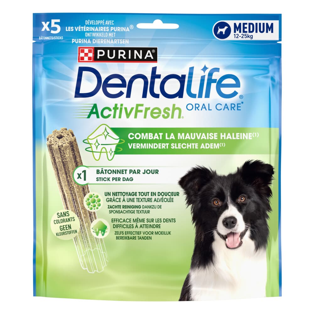 6x DentaLife Hondensnack Activfresh Medium 115 gr