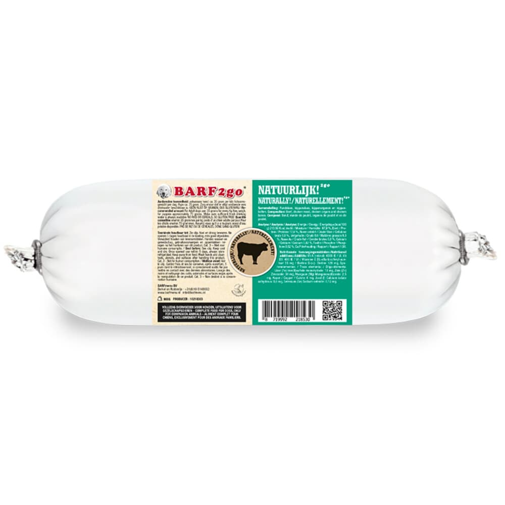 BARFmenu 2Go Hondenvoer Nat Natuurlijk! 900 gr