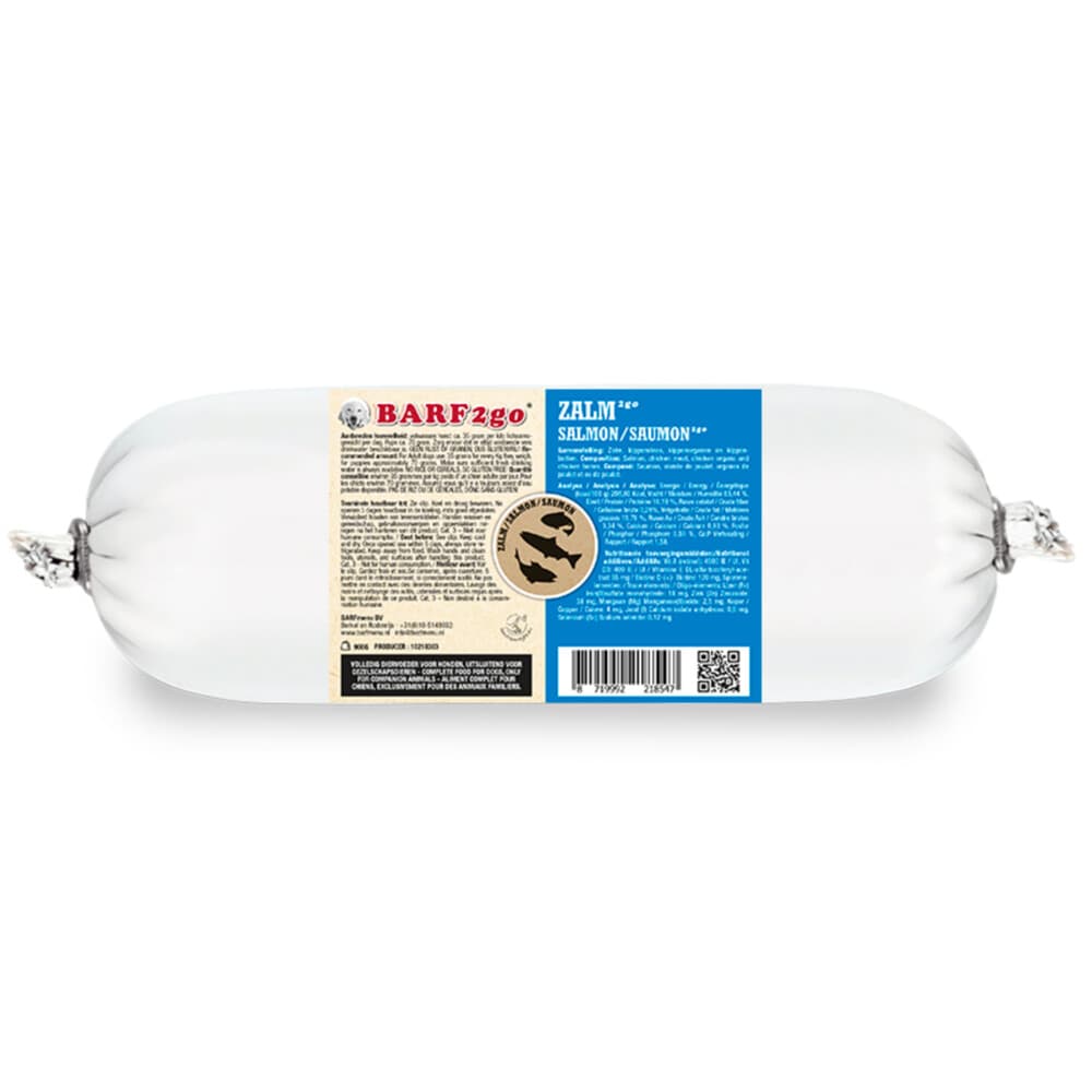 10x BARFmenu 2Go Hondenvoer Nat Zalm 900 gr