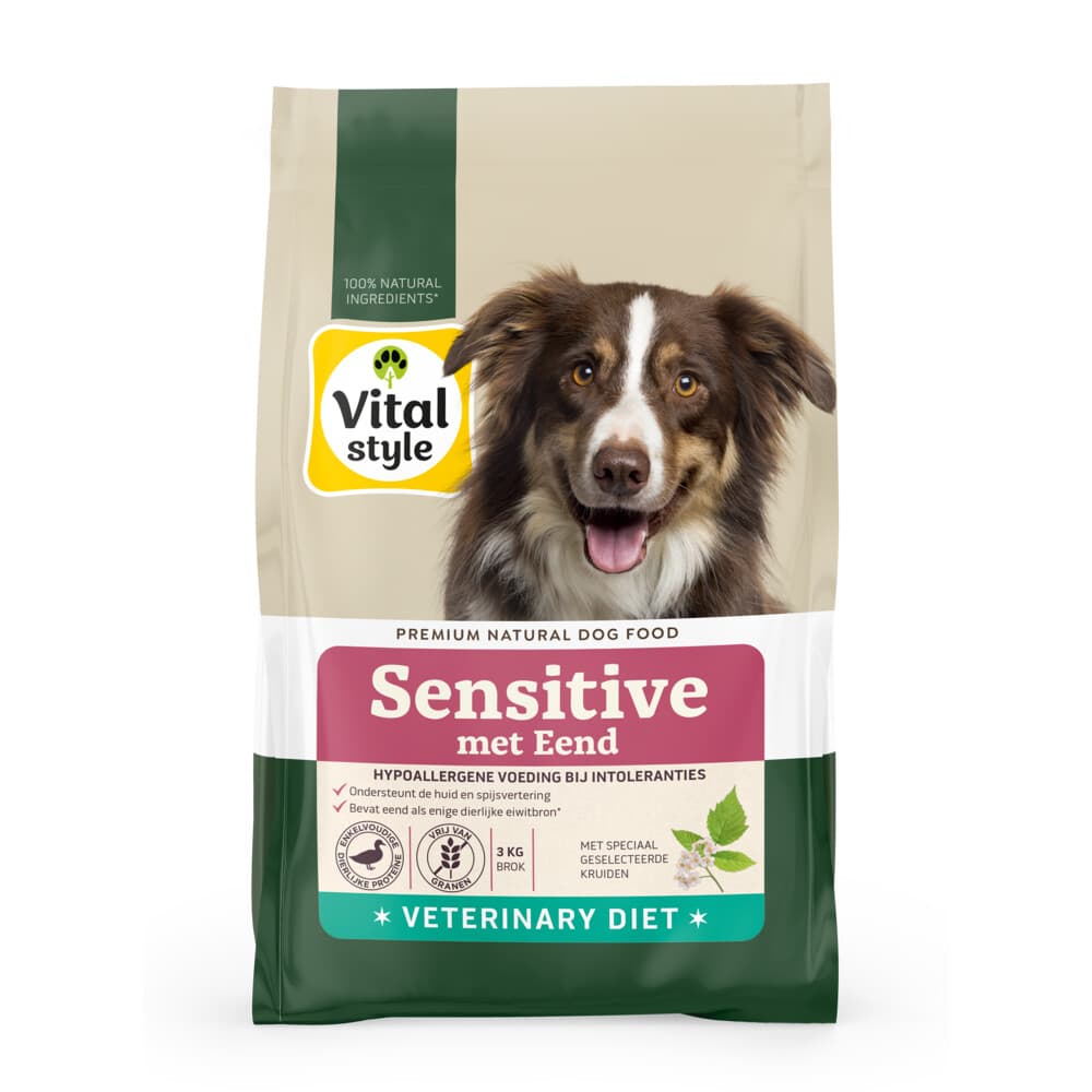 Vitalstyle Sensitive Hondenvoer Eend 3 kg