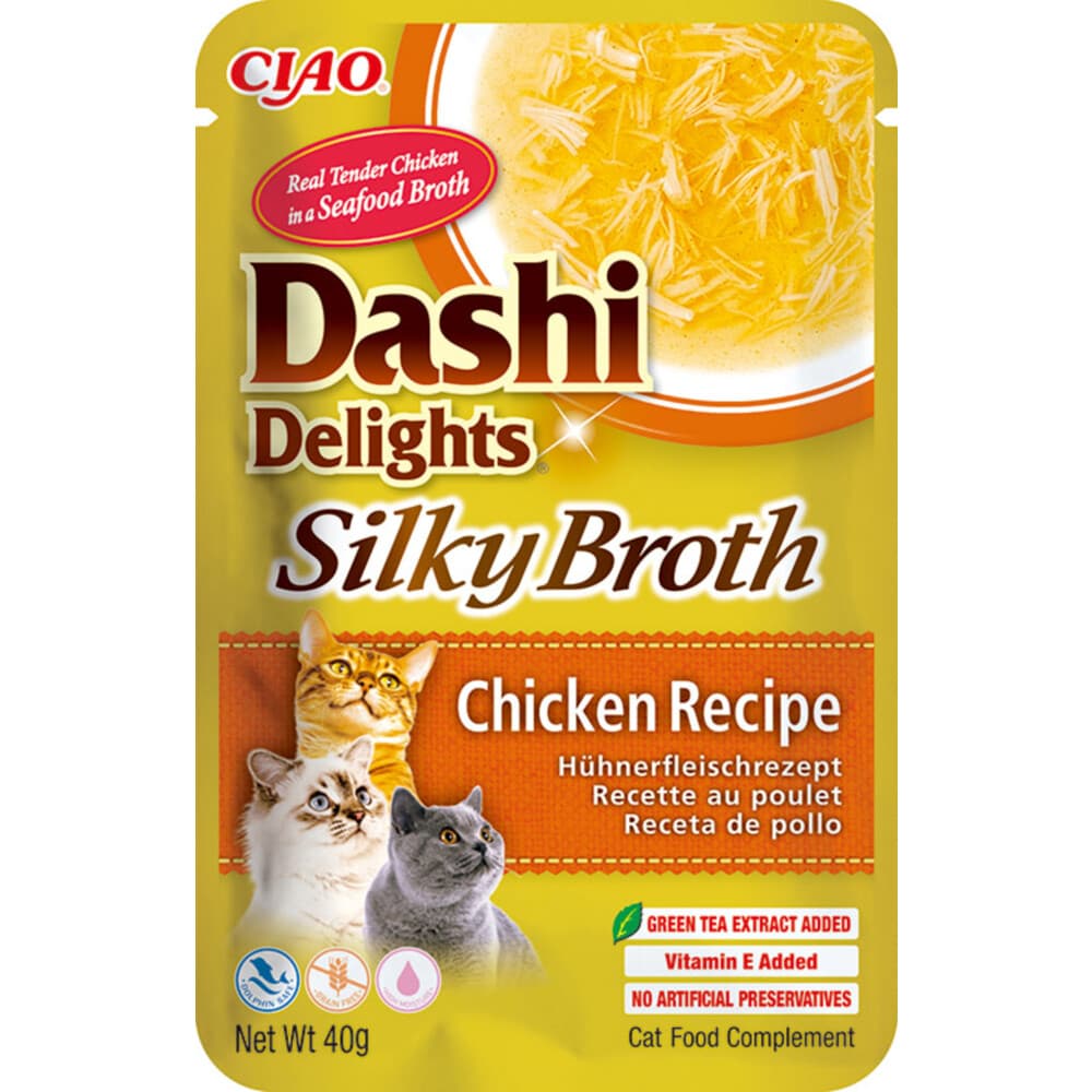 Ciao Dashi Delights Silky Broth Kattenvoer Nat Chicken 40 gr