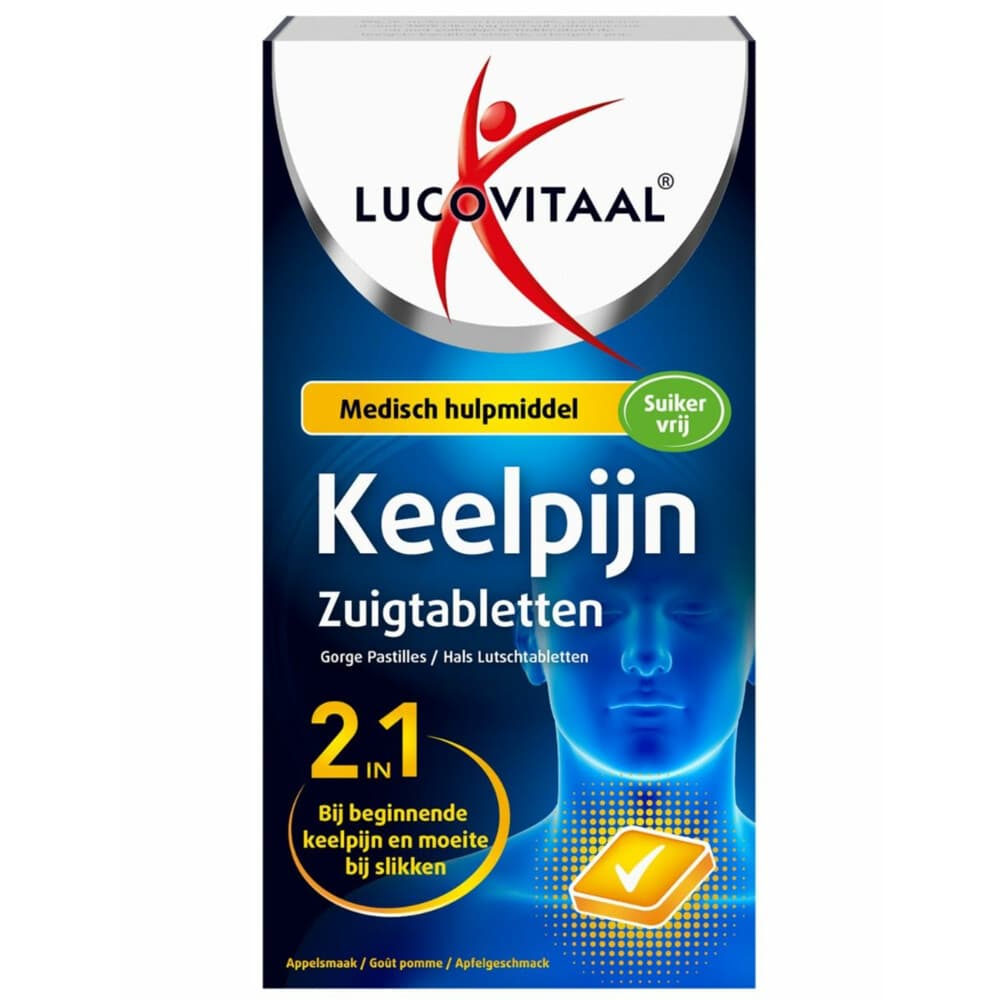 3x Lucovitaal Keelpijn 10 zuigtabletten