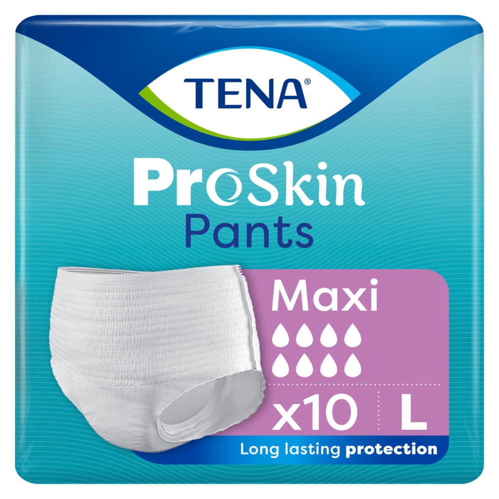 4x TENA Proskin Pants Maxi L 10 stuks