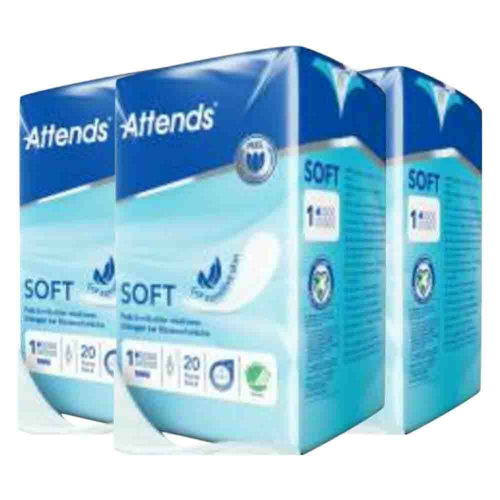 3x Attends Inlegger Soft Mini 1 20 stuks
