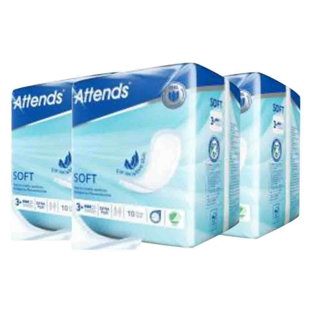 3x Attends Soft Extra Plus 3 10 stuks