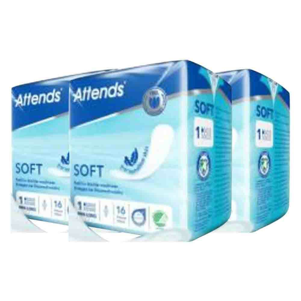 3x Attends Soft Mini Long 1 16 stuks