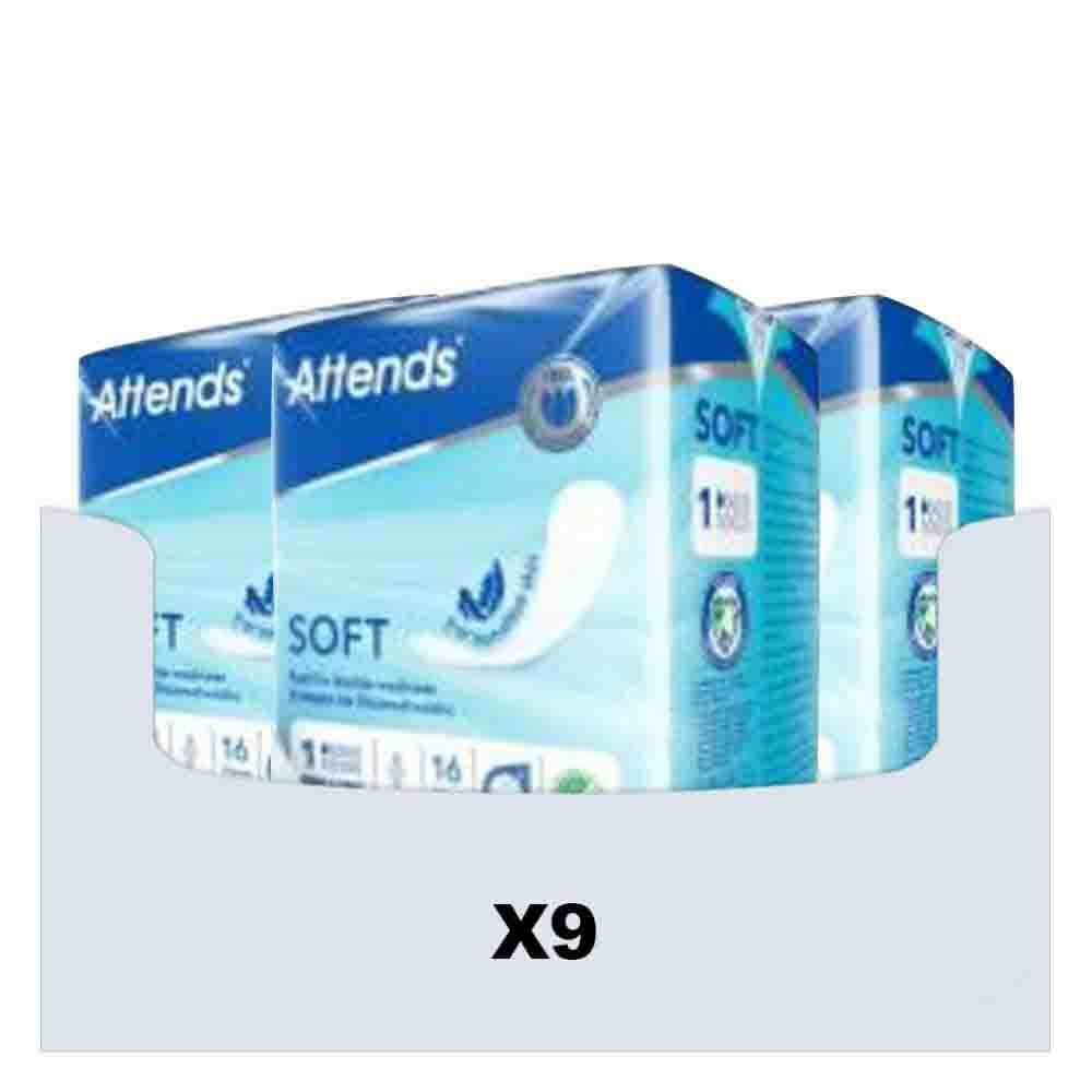 9x Attends Soft Mini Long 1 16 stuks