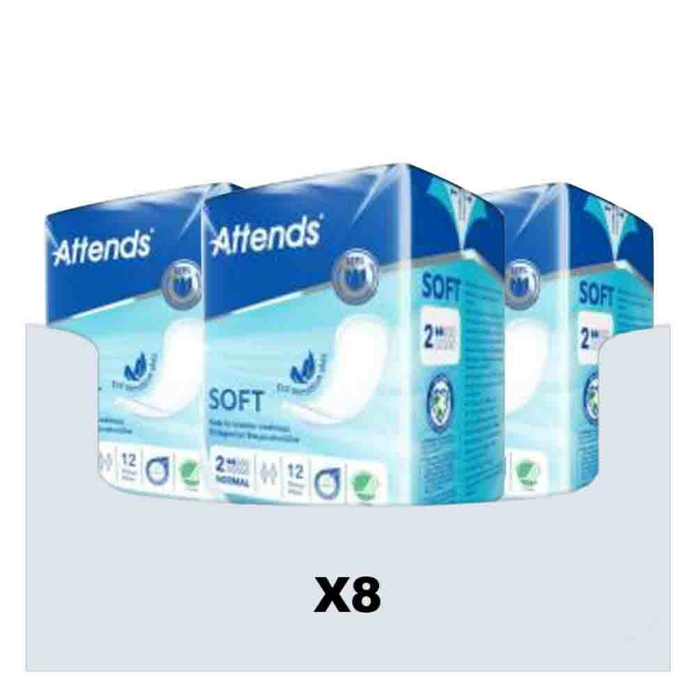 8x Attends Soft Normal 2 12 stuks