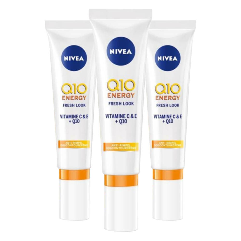 3x NIVEA Q10 Anti-Rimpel en Energy Oogcontourcreme 15 ml