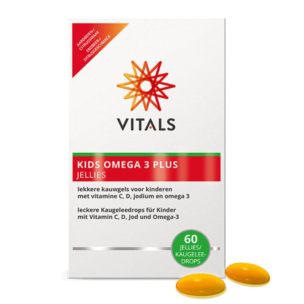 Gratis Verzending: 2x Vitals Kids Omega 3 Plus Jellies 60 stuks
