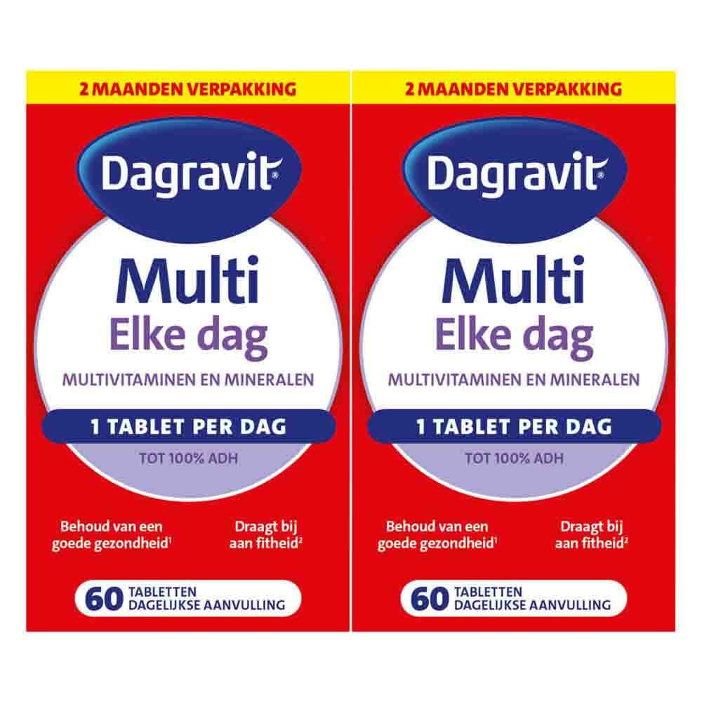 Gratis Verzending: 2x Dagravit Multi Elke Dag 60 tabletten