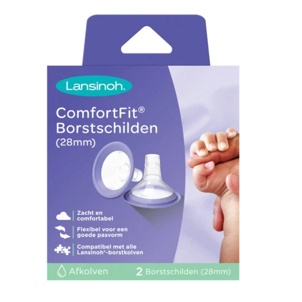 Lansinoh ComfortFit Borstschilden 28 mm 2 stuks
