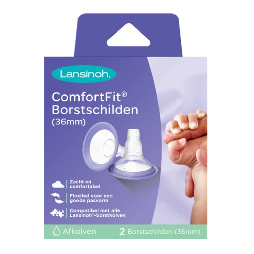 Lansinoh ComfortFit Borstschilden 36 mm 2 stuks