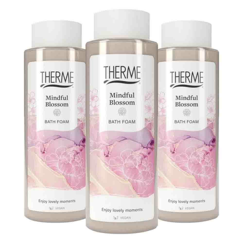 3x Therme Bath Foam Mindful Blossom 500 ml