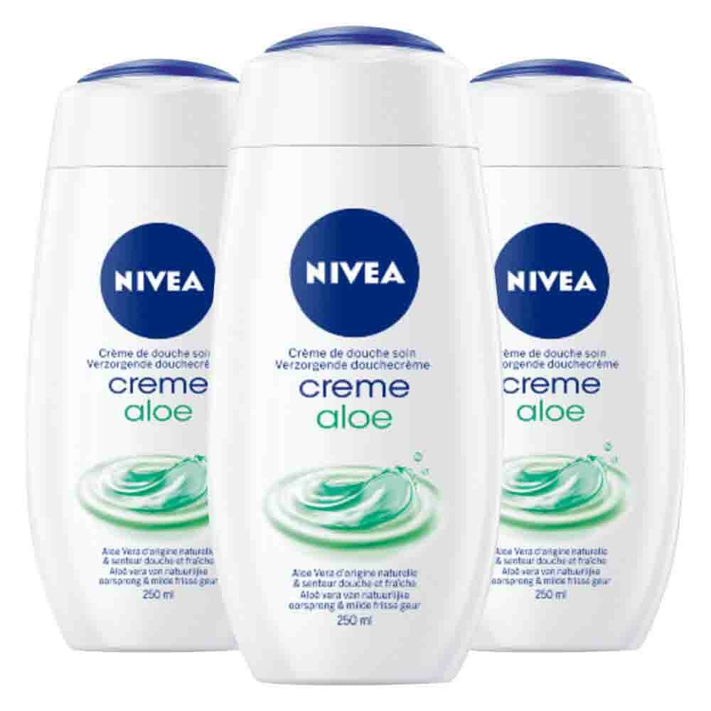 3x NIVEA Douchecrème Aloë 250 ml