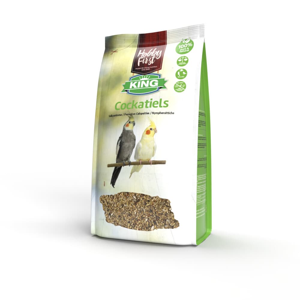 3x HobbyFirst King Valkparkieten 4 kg