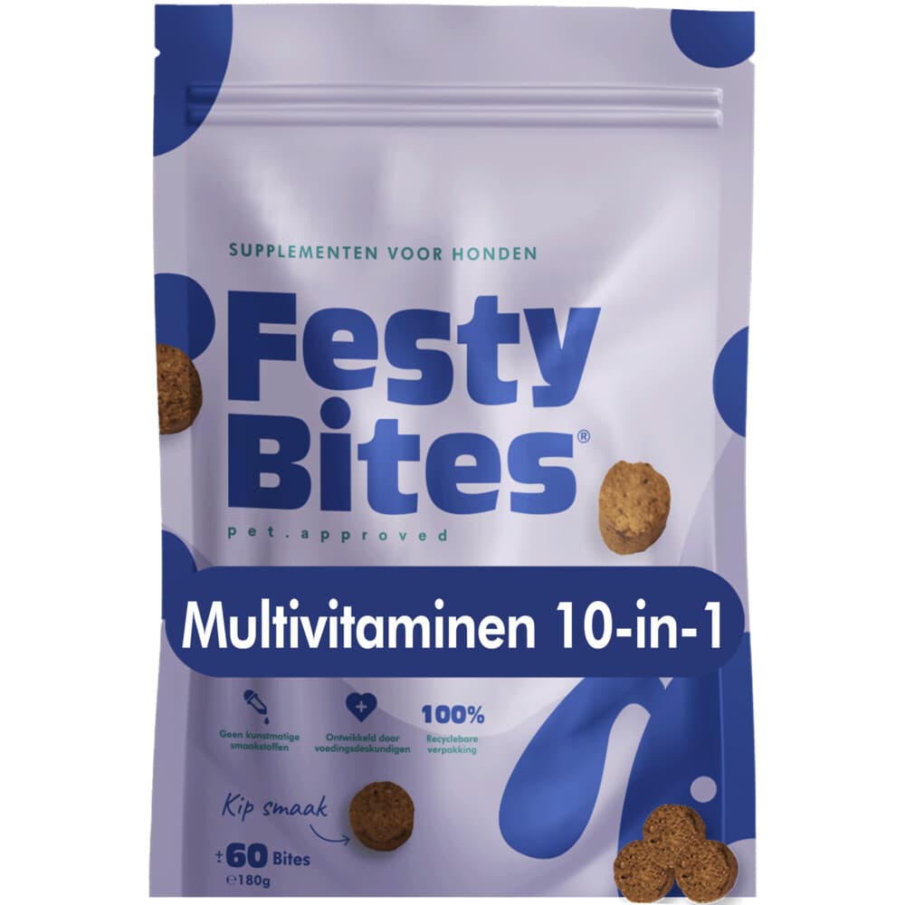 FestyBites Multivitaminen Hondensnack 180 gr