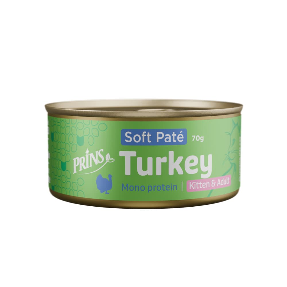 Prins Soft Paté Kattenvoer Nat Kalkoen 70 gr