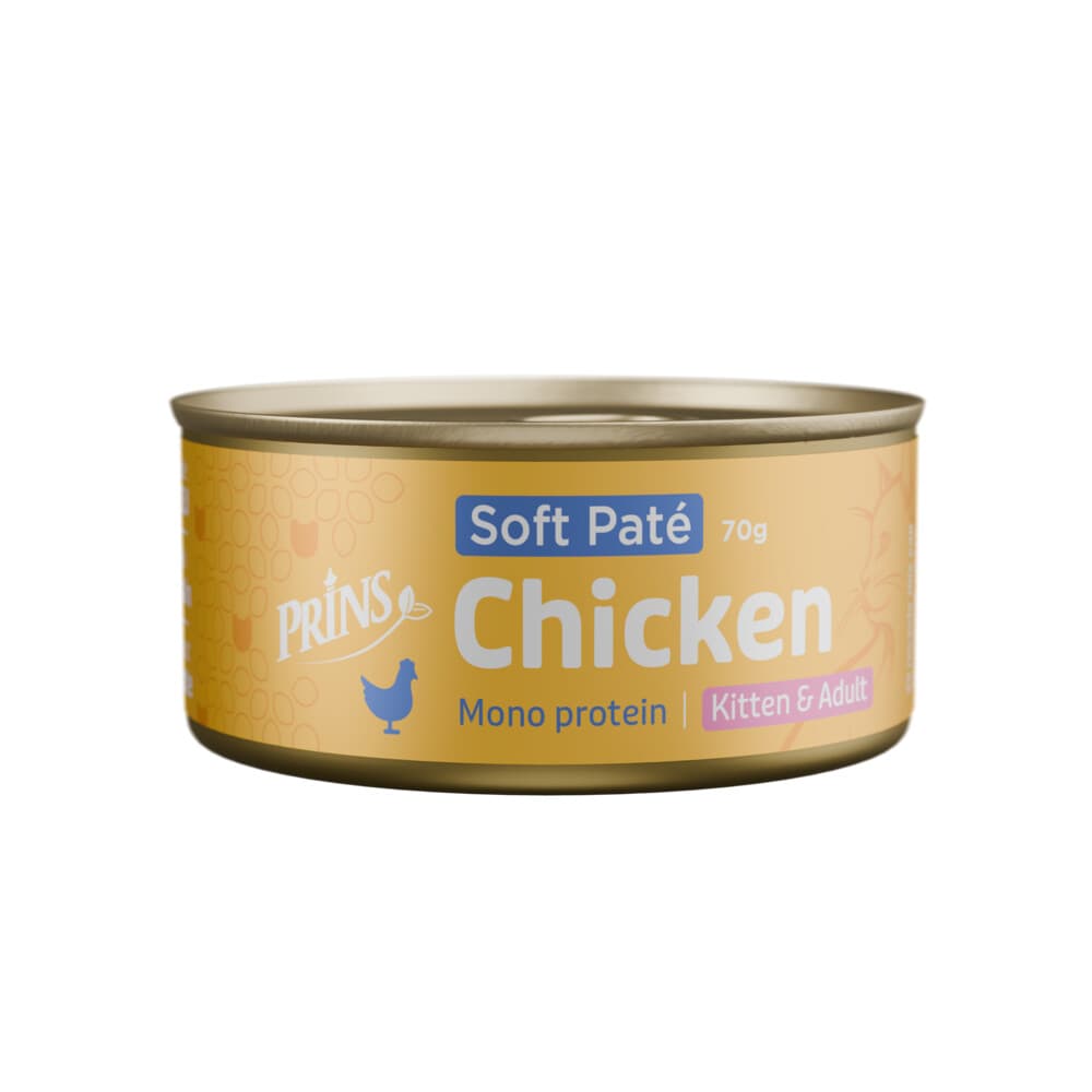 Prins Soft Paté Kattenvoer Nat Kip 70 gr