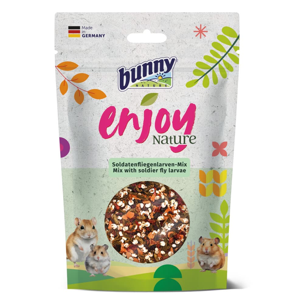 6x Bunny Nature Enjoy Nature Mix Soldier Fly Larvae 90 gr