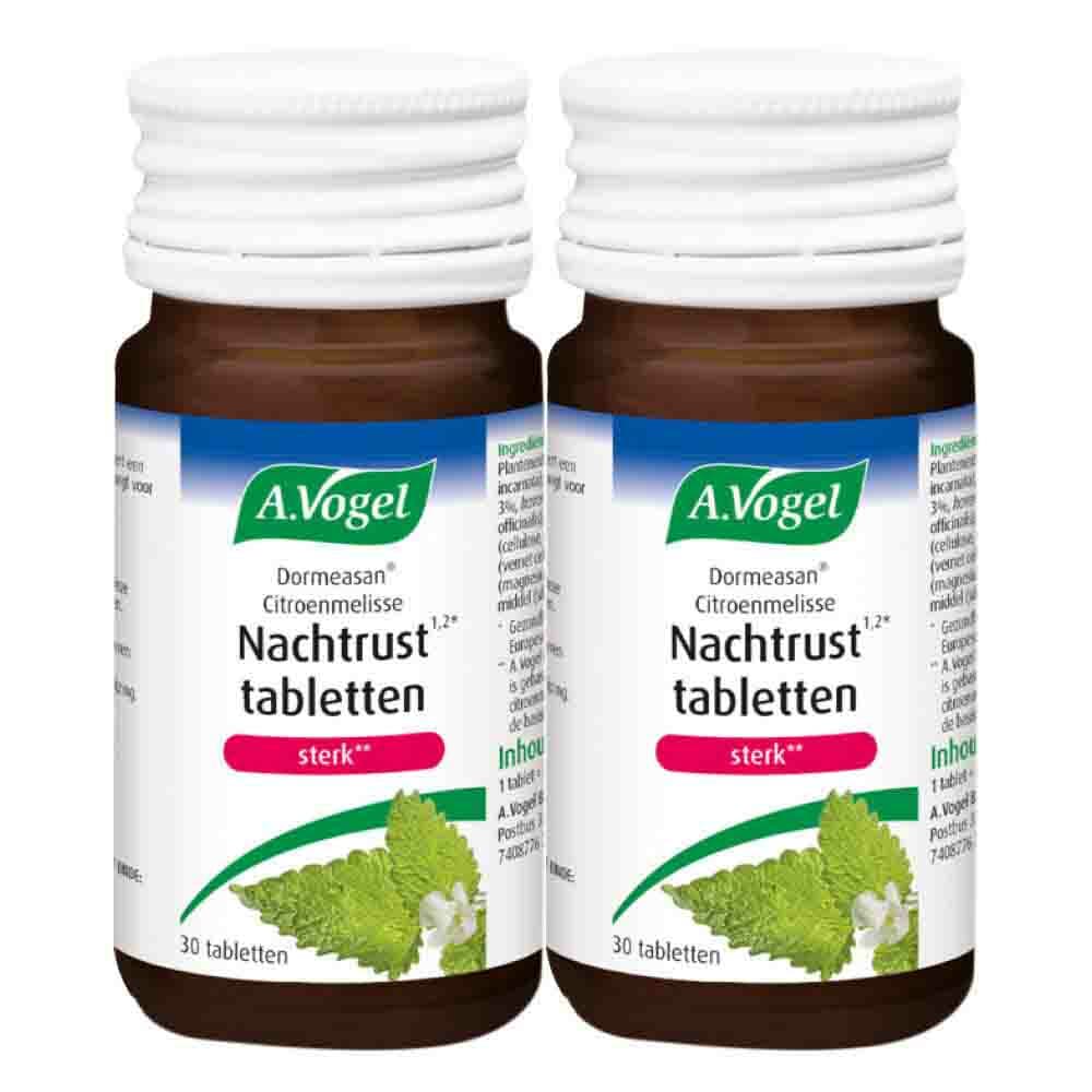 Gratis Verzending: 2x A.Vogel Dormeasan Citroenmelisse Sterk 30 tabletten