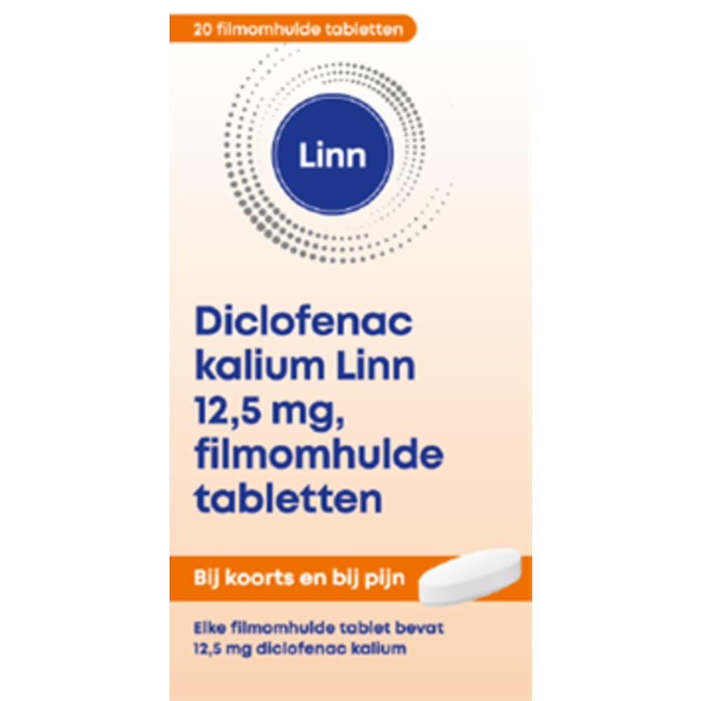 Linn Diclofenac kalium 12,5 mg 20 tabletten