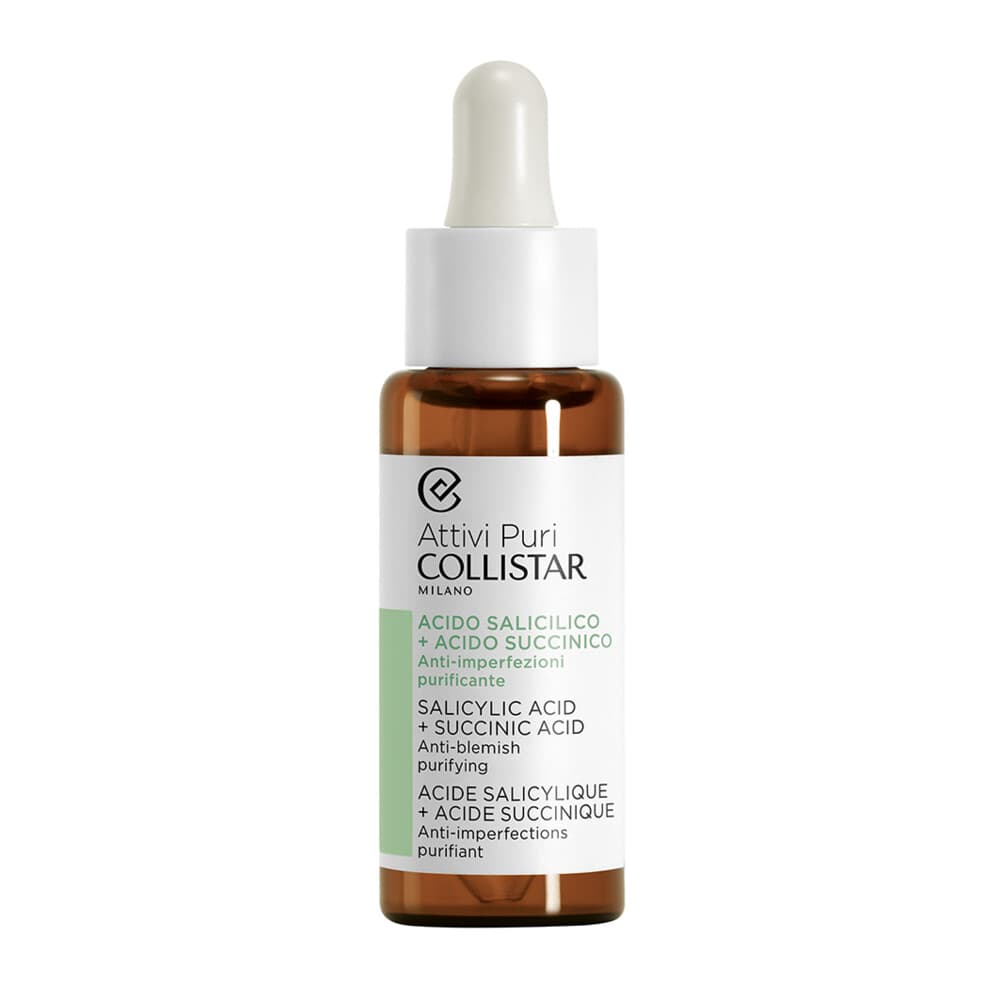 2e halve prijs: Collistar Attivi Puri Salicylic Acid + Succinic Acid (drops) 30 ml