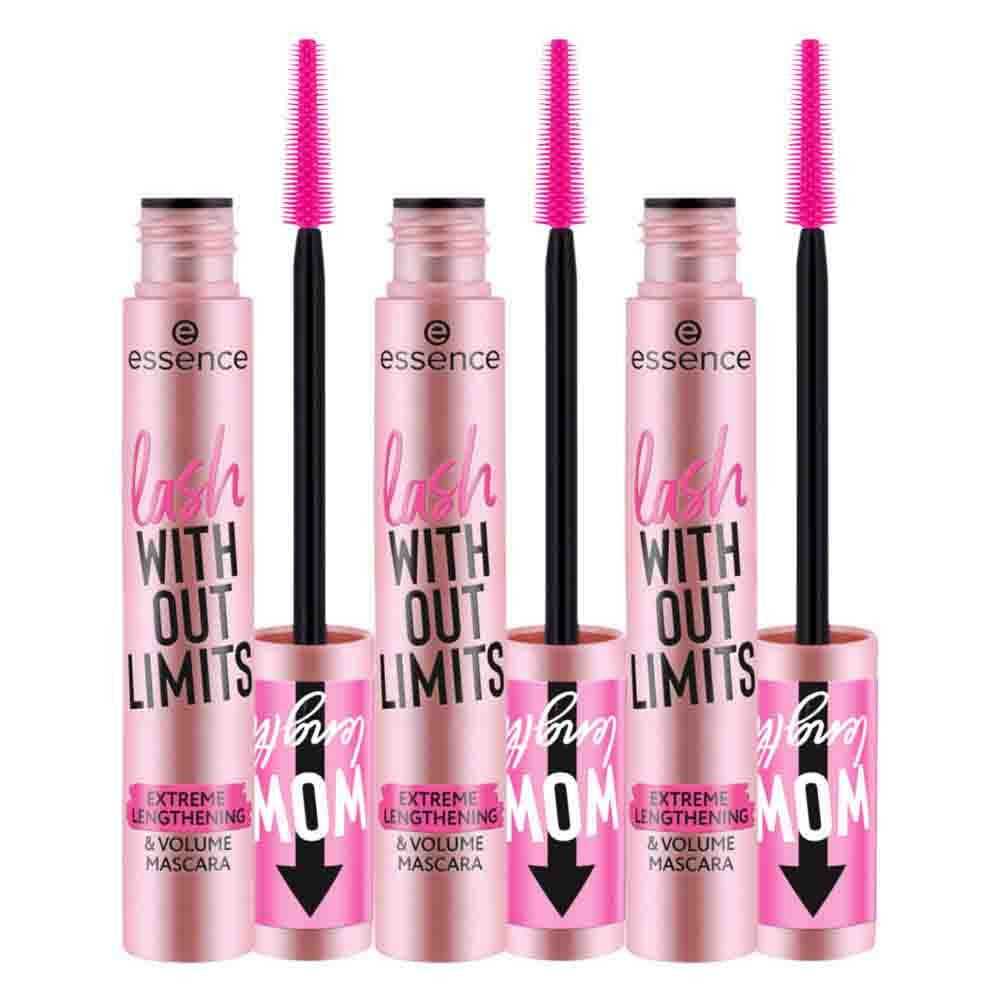 3x essence Lash Without Limits Extreme Lengthening&Voulume Mascara 01 Ultra Black 13 ml