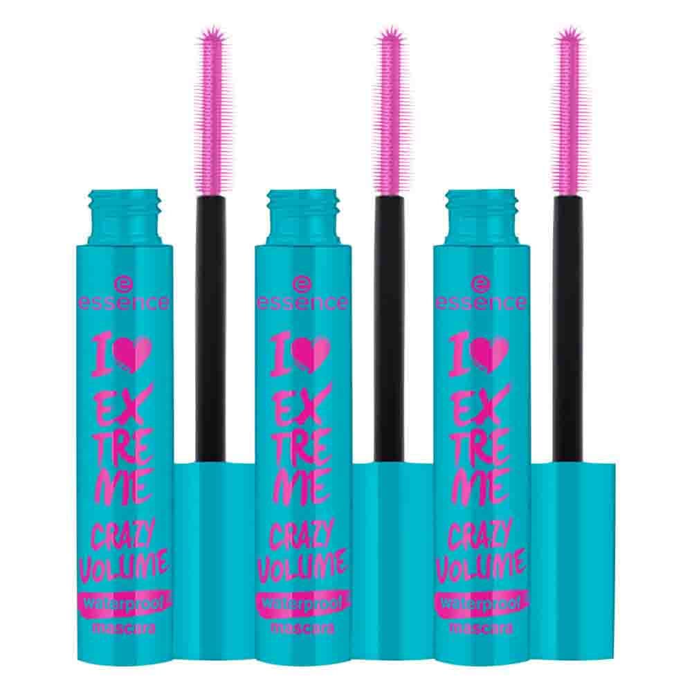 3x essence I Love Extreme Mascara Crazy Volume Waterproof 12 ml