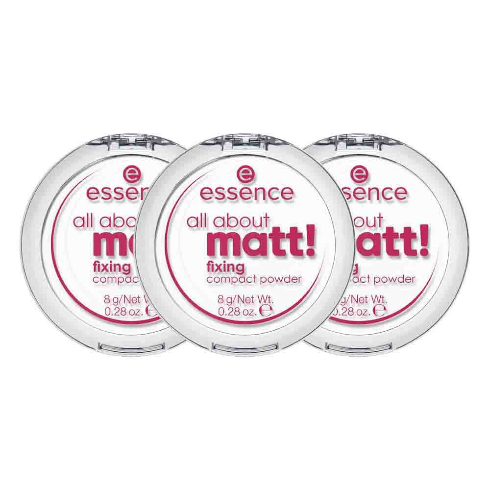3x essence All About Matt! Fixing Compact Powder 8 gr
