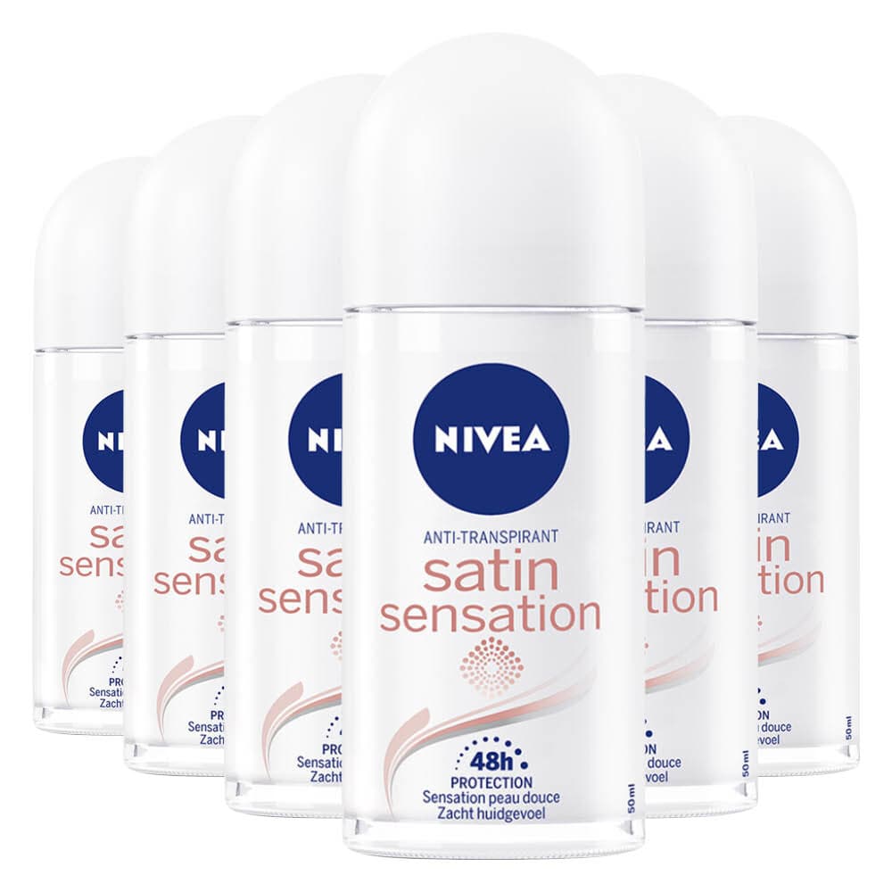 6x NIVEA Deodorant Roller Satin Sensation 50 ml