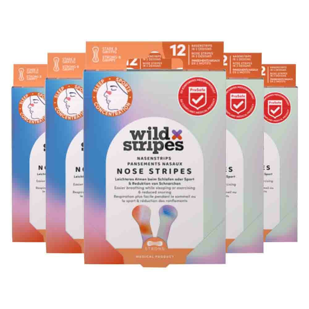 5x Wild Stripes Neusstrips Sunrise 12 stuks