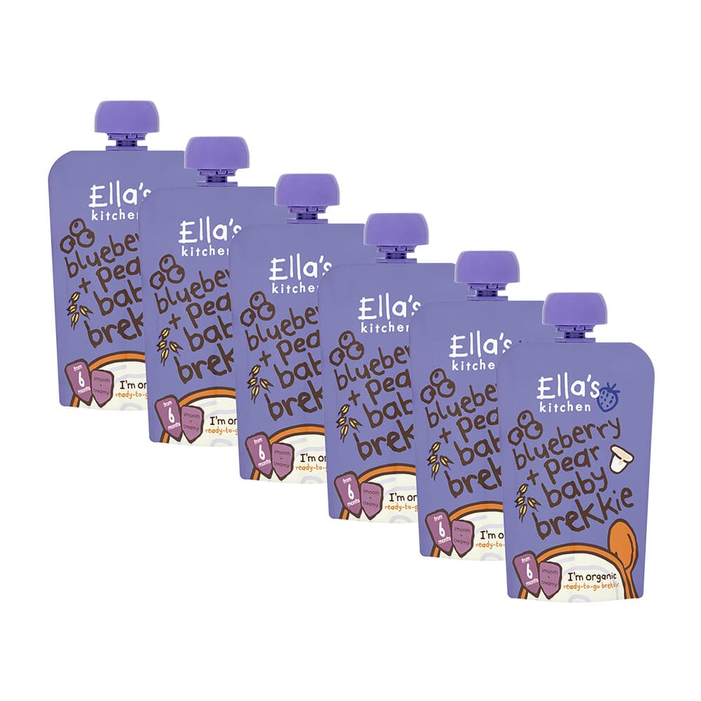 6x Ella's Kitchen Baby Ontbijtje 6+ m Bosbes 100 gr