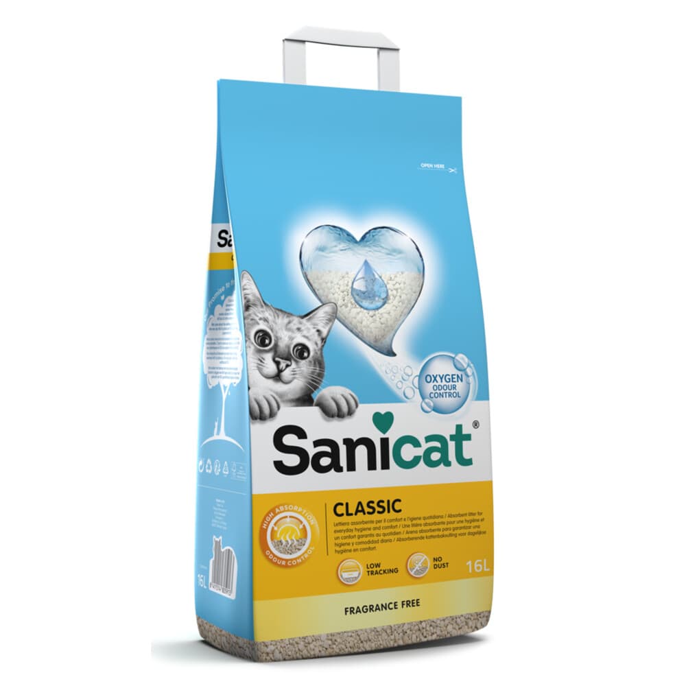 Sanicat Classic Kattenbakvulling Unscented 16 liter