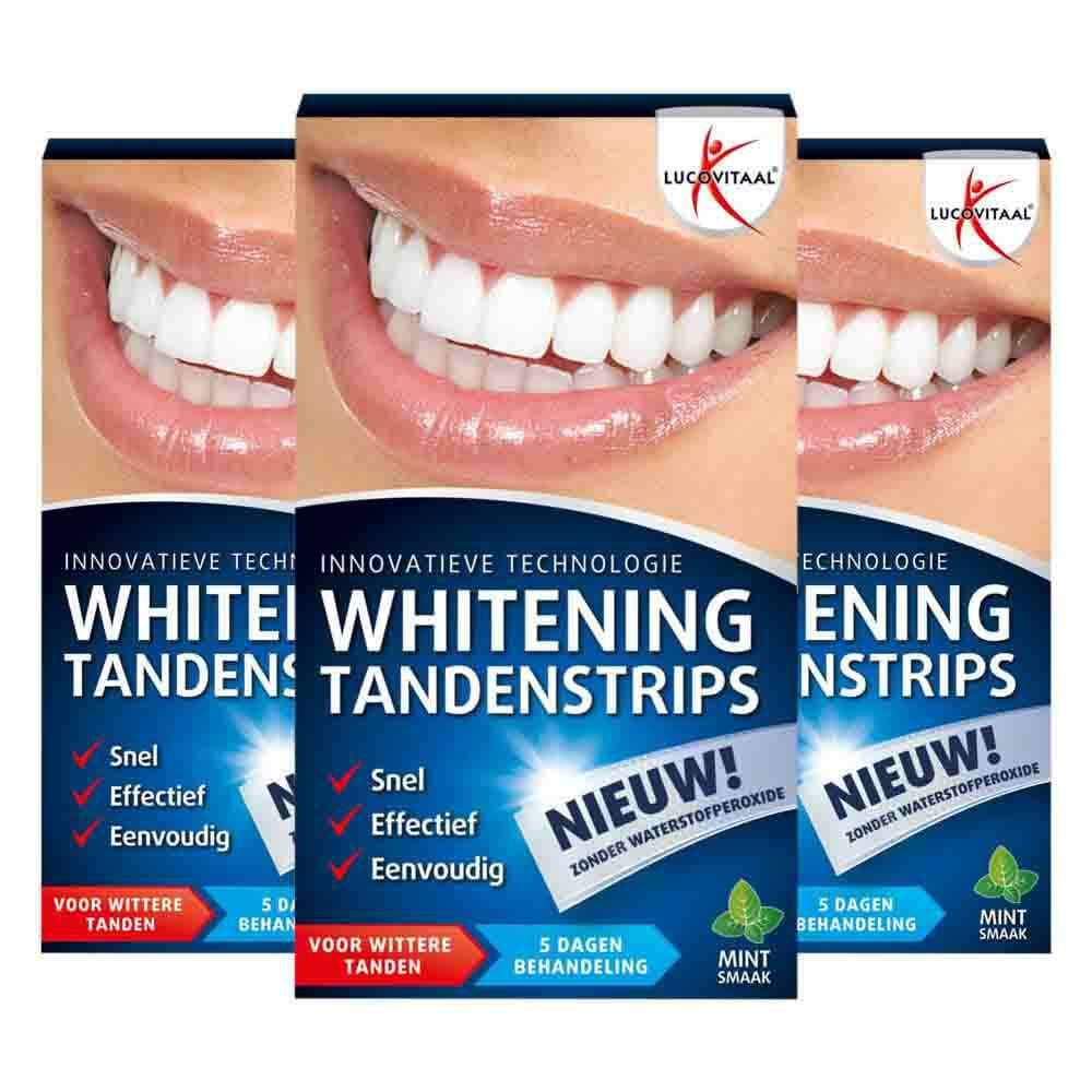 3x Lucovitaal Whitening Tandenstrips 5 sets