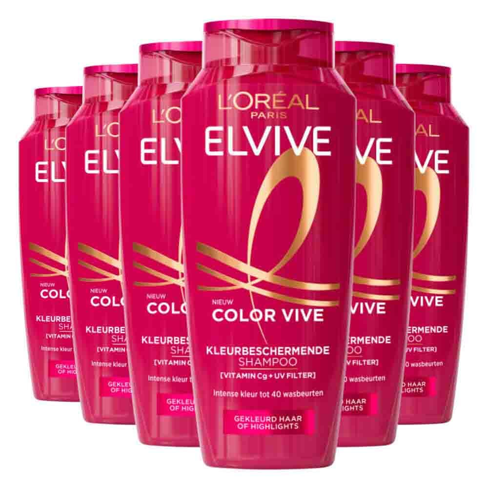 6x L'Oréal Elvive Color Vive Shampoo 250 ml