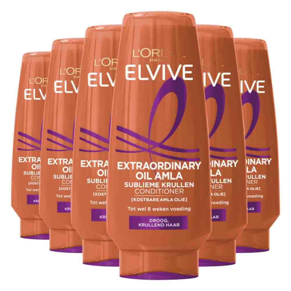 6x L'Oréal Elvive Extraordinary Oil Krulverzorging Conditioner 200 ml