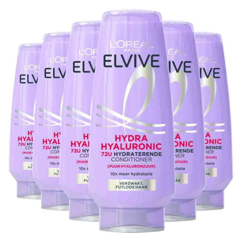 6x L'Oréal Elvive Hydra Hyaluronic Conditioner 200 ml