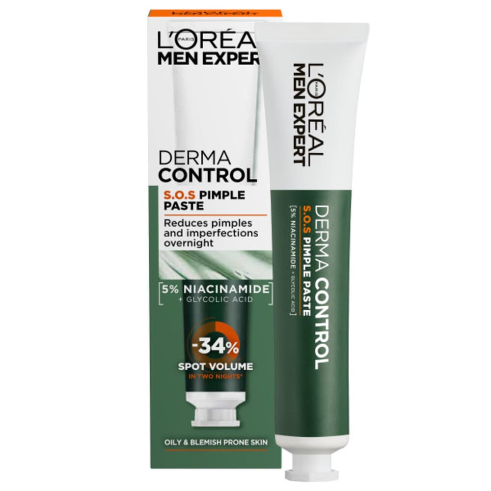 1+1 gratis: L'Oréal Men Expert Derma Control S.O.S. Puistjes crème 45 ml