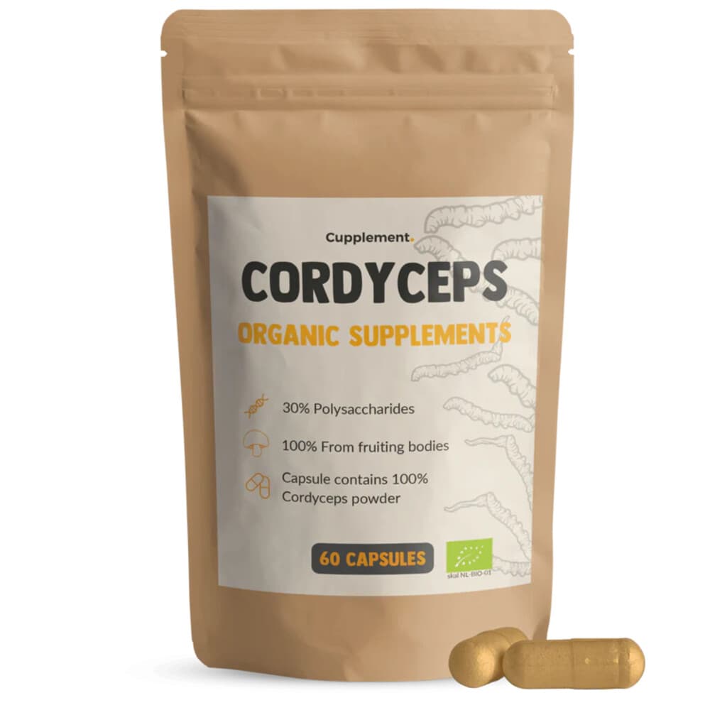 Gratis Verzending: Cupplement Cordyceps Organic Supplements 60 capsules