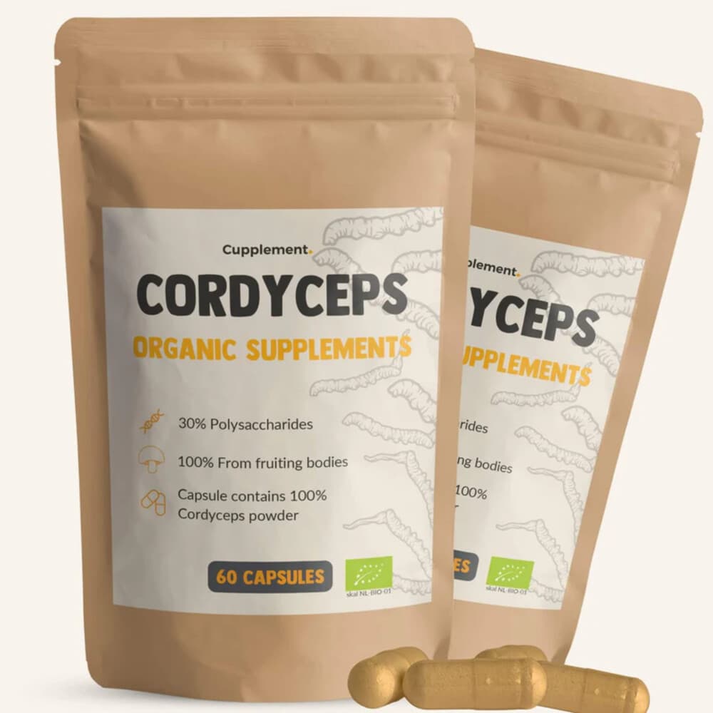 Gratis Verzending: 2x Cupplement Cordyceps Organic Supplements 60 capsules