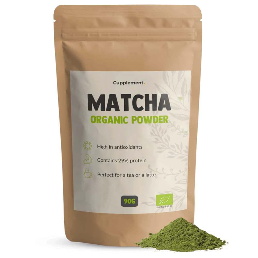 Gratis Verzending: Cupplement Matcha Organic Powder 90 gr.