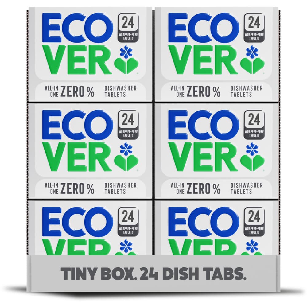12x Ecover Vaatwastabletten All-in-One Zero% 24 stuks