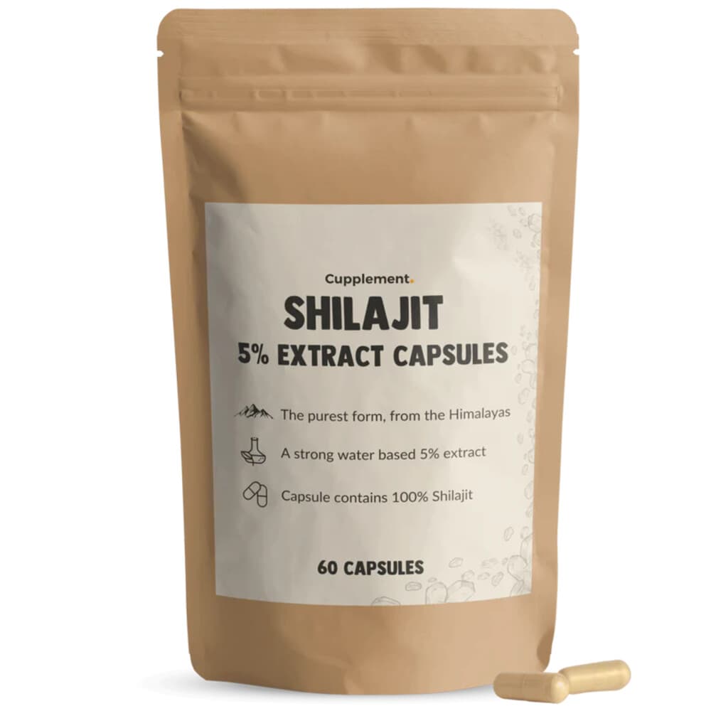 Gratis Verzending: Cupplement Shilajit 5% extract 60 capsules
