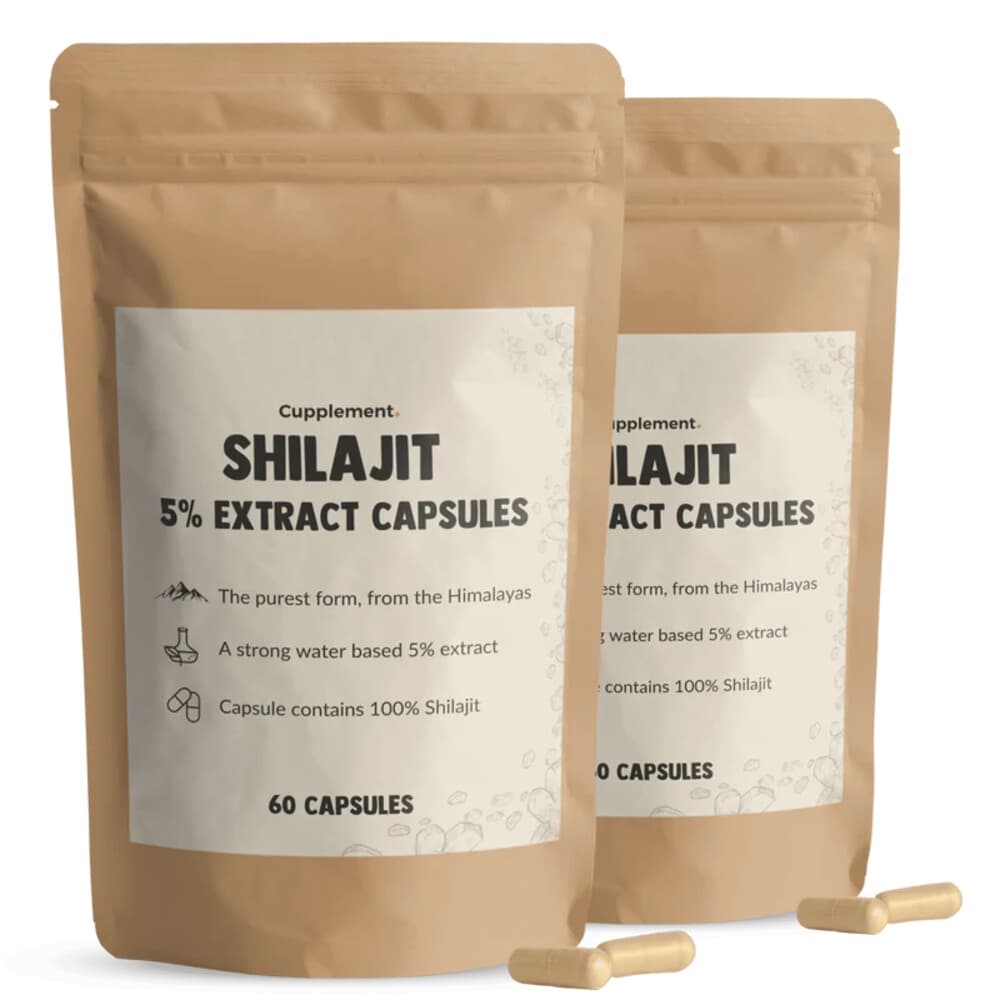 Gratis Verzending: 2x Cupplement Shilajit 5% extract 60 capsules