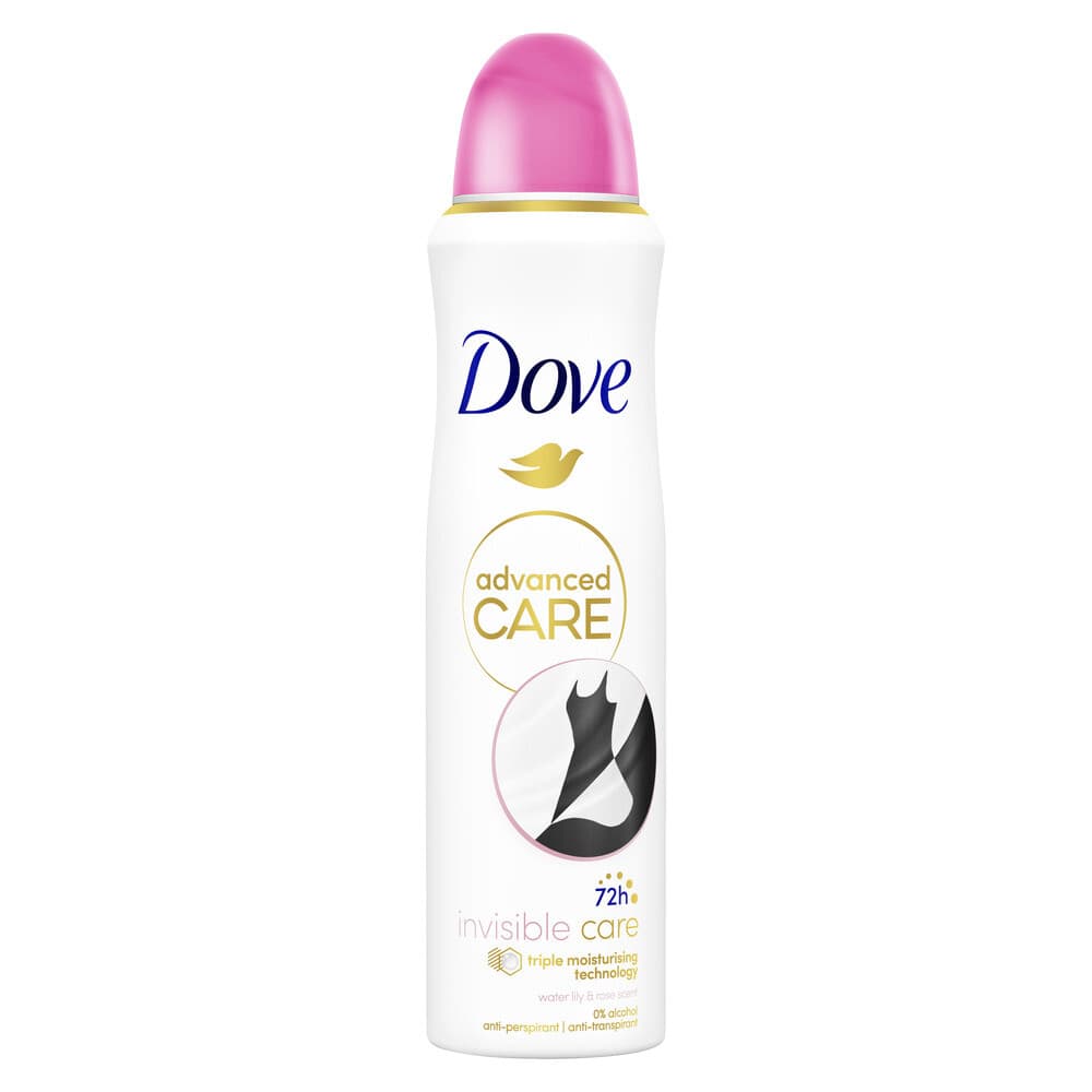 2+1 gratis: Dove Deodorant Spray Advanced Care Invisible Care 150 ml