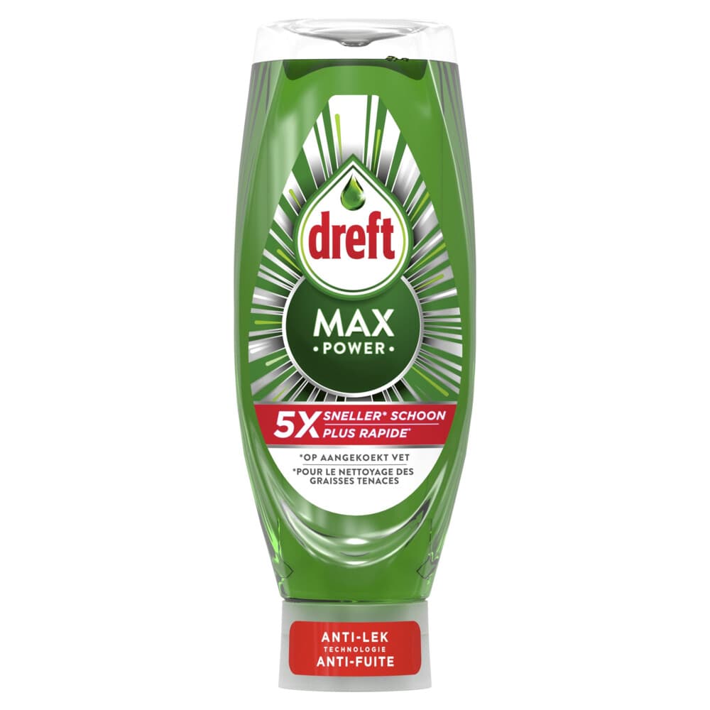 2+1 gratis: Dreft Max Power Afwasmiddel Original 730 ml