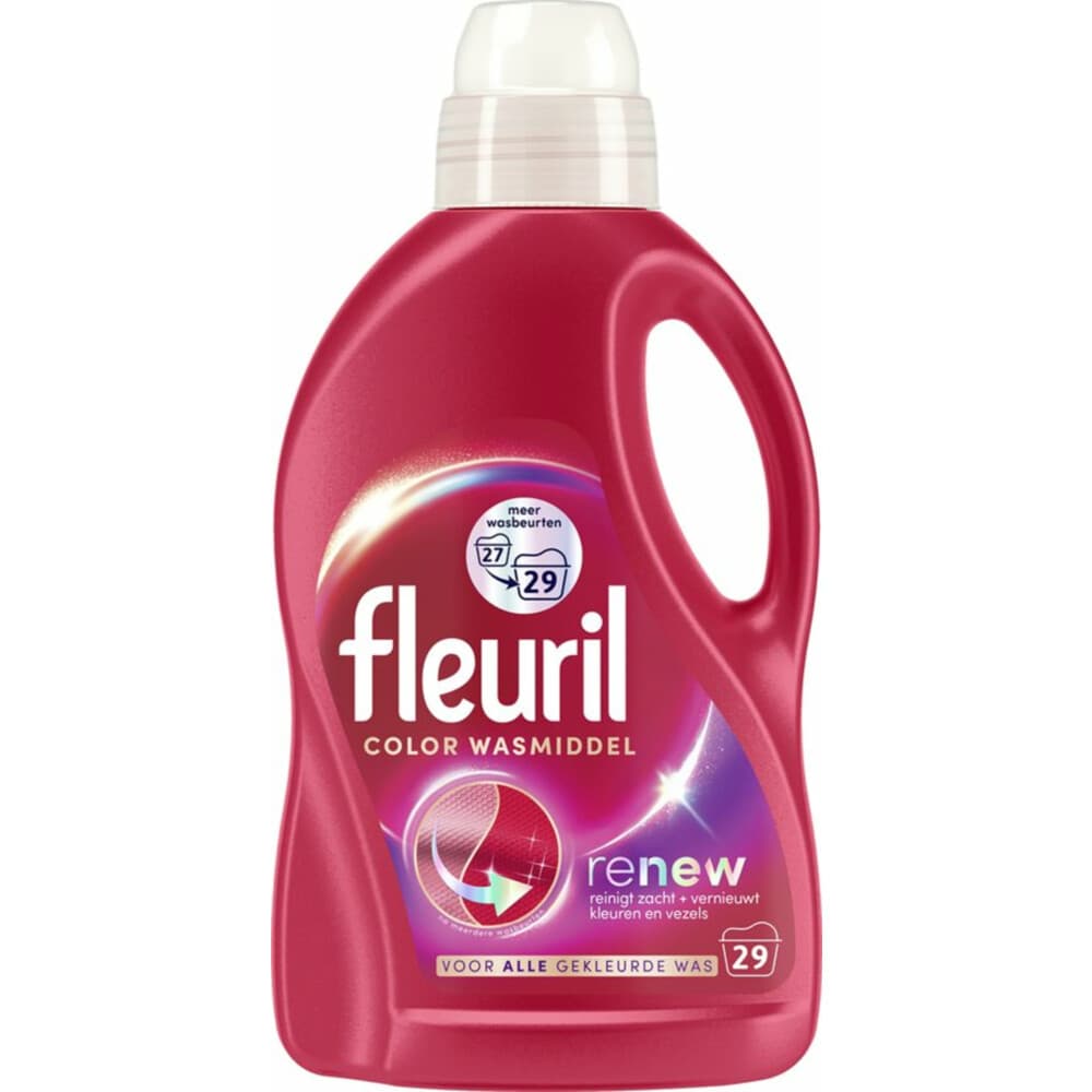 2+1 gratis: Fleuril Color Wasmiddel 29 wasbeurten 1,305 liter
