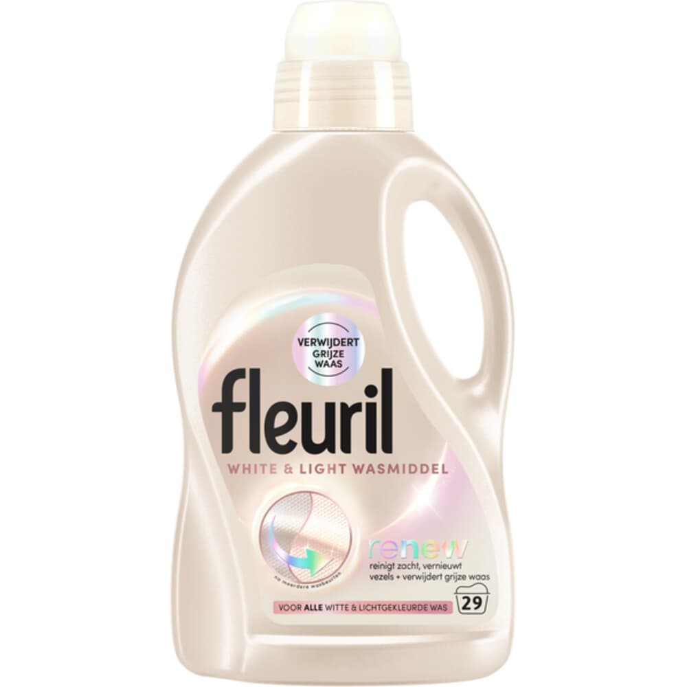 4x Fleuril White&Light Wasmiddel 29 wasbeurten 1,305 liter