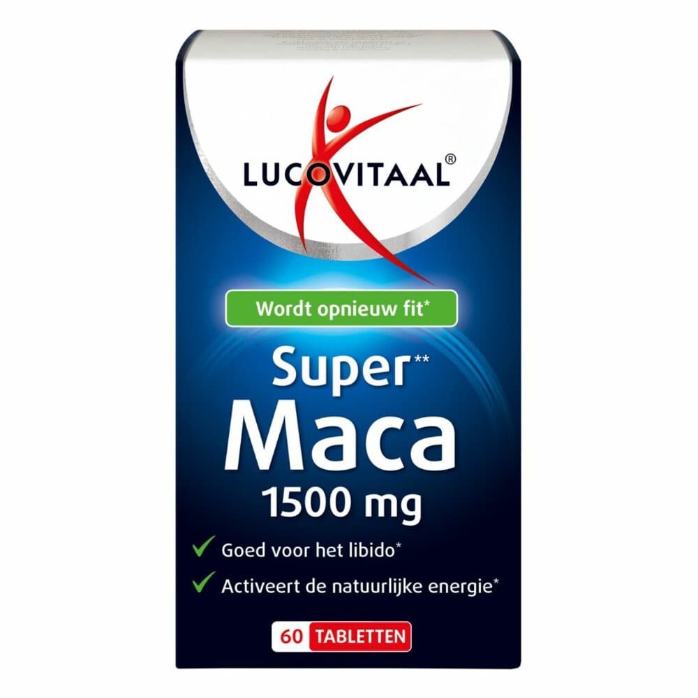 2+2 gratis: Lucovitaal Maca Super 1500mg 60 tabletten